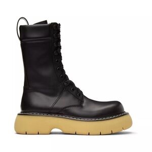 Bottega Veneta “The Bounce” Platform Combat Leather Boots
